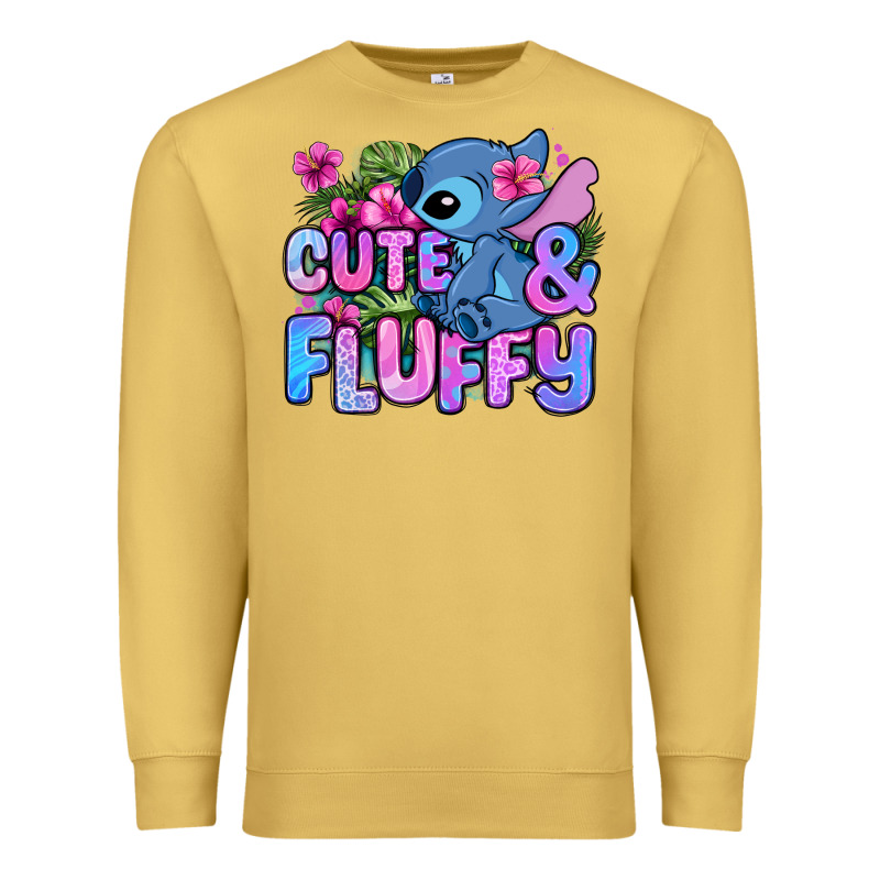 Cute And Fluffy Stitch Premium Sweatshirt by Zillion Design Studio | Teevron
