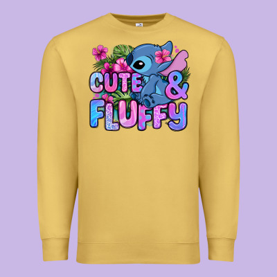Cute And Fluffy Stitch Premium Sweatshirt Designed By Zillion Design Studio