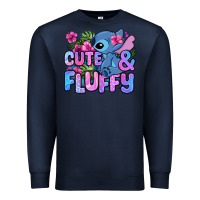 Navy cute and fluffy stitch Premium Sweatshirt - Zillion Design Studio