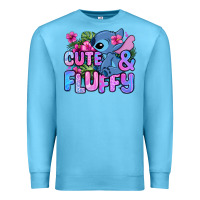 Ocean Blue cute and fluffy stitch Premium Sweatshirt - Zillion Design Studio