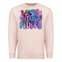 Pale Pink cute and fluffy stitch Premium Sweatshirt - Zillion Design Studio