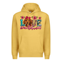 Antique Gold love dachshunds Premium Hoodie - Artiststas