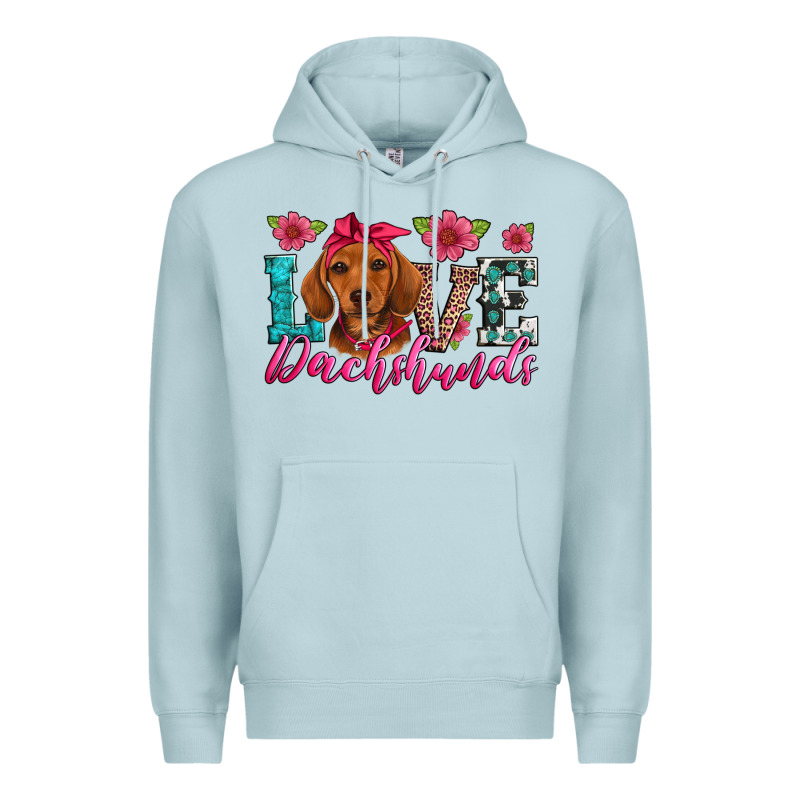 Love Dachshunds Premium Hoodie by Artiststas | Teevron