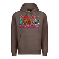 Coffee love dachshunds Premium Hoodie - Artiststas