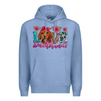 Colony Blue love dachshunds Premium Hoodie - Artiststas