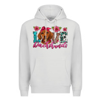 Dove Grey love dachshunds Premium Hoodie - Artiststas