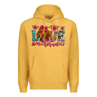 Mustard love dachshunds Premium Hoodie - Artiststas