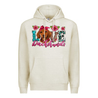 Oatmeal Heather love dachshunds Premium Hoodie - Artiststas