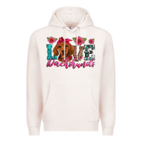 Pale Pink love dachshunds Premium Hoodie - Artiststas