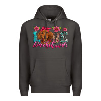 Smoke love dachshunds Premium Hoodie - Artiststas