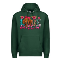 Sports Green love dachshunds Premium Hoodie - Artiststas