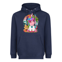 Navy summer unicorn tbw Heavyweight Hoodie - texasbilliewilder