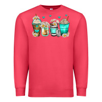 Cardinal daisy coffee cups Premium Sweatshirt - Zillion Design Studio