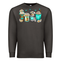 Smoke daisy coffee cups Premium Sweatshirt - Zillion Design Studio