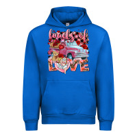 Cobalt loads of love valentines day truck Urban Hoodie - NancyCooperArtShop