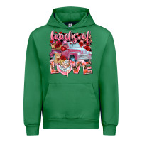 Emerald loads of love valentines day truck Urban Hoodie - NancyCooperArtShop