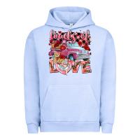 Pigment Grape Ice loads of love valentines day truck Urban Hoodie - NancyCooperArtShop