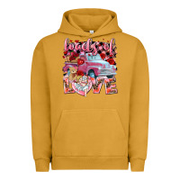 Pigment Peanut Butter loads of love valentines day truck Urban Hoodie - NancyCooperArtShop