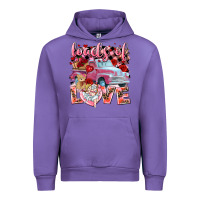 Tulip loads of love valentines day truck Urban Hoodie - NancyCooperArtShop