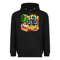 Black summer vibes gnome tbw Heavyweight Hoodie - texasbilliewilder