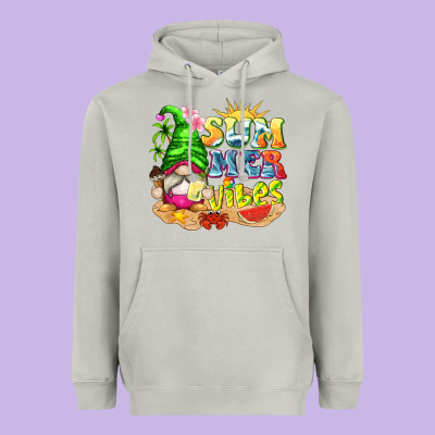 Summer Vibes Gnome Tbw Heavyweight Hoodie Designed By Texasbilliewilder