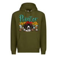 Army Green german shorthaired pointer mom Premium Hoodie - Artiststas