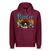 Burgundy german shorthaired pointer mom Premium Hoodie - Artiststas