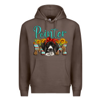 Coffee german shorthaired pointer mom Premium Hoodie - Artiststas