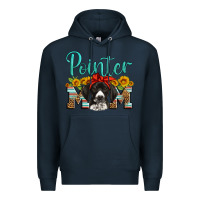 Navy german shorthaired pointer mom Premium Hoodie - Artiststas