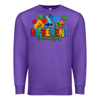 Purple different is beautiful autism stitch Premium Sweatshirt - Zillion Design Studio