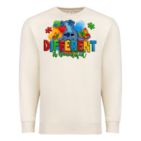 Sandshell different is beautiful autism stitch Premium Sweatshirt - Zillion Design Studio