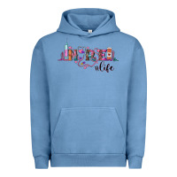 Pigment Pebble Blue nurse life Urban Hoodie - BarkalooDesign