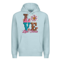 Blue Mist valentines day love like jesus Premium Hoodie - AdoDesignShop