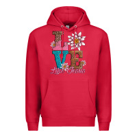 Cardinal valentines day love like jesus Premium Hoodie - AdoDesignShop