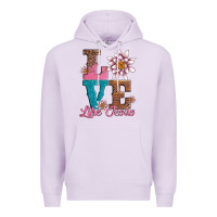 Lilac valentines day love like jesus Premium Hoodie - AdoDesignShop