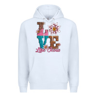 White valentines day love like jesus Premium Hoodie - AdoDesignShop