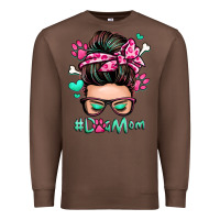 Chestnut dog mom messy bun Premium Sweatshirt - Zillion Design Studio