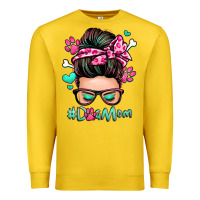 Lemon dog mom messy bun Premium Sweatshirt - Zillion Design Studio