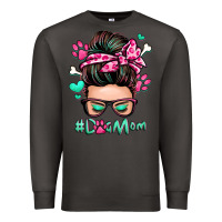 Smoke dog mom messy bun Premium Sweatshirt - Zillion Design Studio