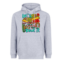 Heather Grey let's taco bout it Heavyweight Hoodie - Zillion Design Studio