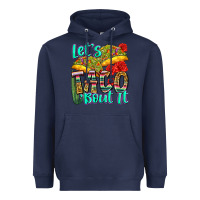 Navy let's taco bout it Heavyweight Hoodie - Zillion Design Studio