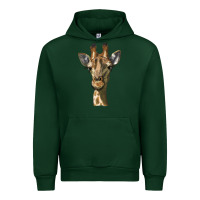 Forest Green giraffe head Urban Hoodie - LillyAllenDesigns
