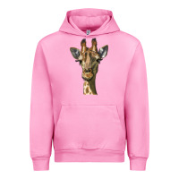 Fuchsia Pink giraffe head Urban Hoodie - LillyAllenDesigns
