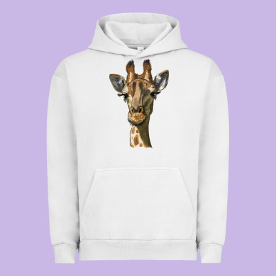 Giraffe Head Urban Hoodie Designed By Lillyallendesigns