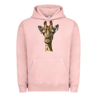 Pigment Salmon giraffe head Urban Hoodie - LillyAllenDesigns