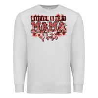 Dove Grey glitter and dirt mama of both girls Premium Sweatshirt - Zillion Design Studio