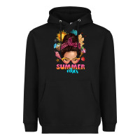 Black summer vibes messy bun tbw Heavyweight Hoodie - texasbilliewilder