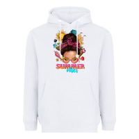 White summer vibes messy bun tbw Heavyweight Hoodie - texasbilliewilder