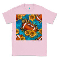 Bubblegum Pink american football with leopard Classic Tee - BundleAndBundleShop