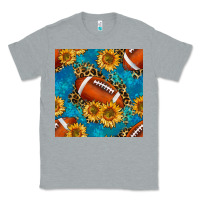 Heather Grey american football with leopard Classic Tee - BundleAndBundleShop